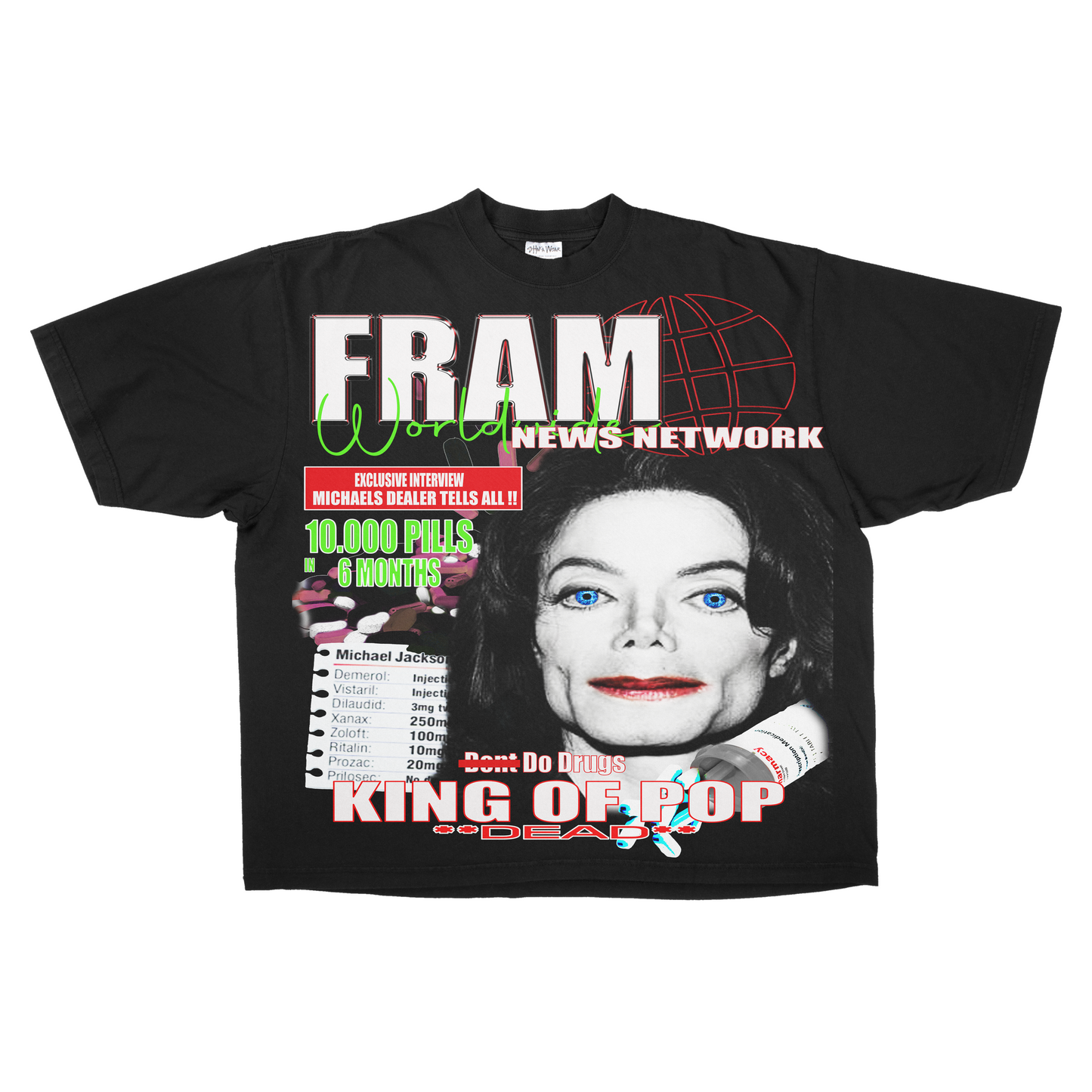 MICHAEL JACKSON MAGAZINE T SHIRT