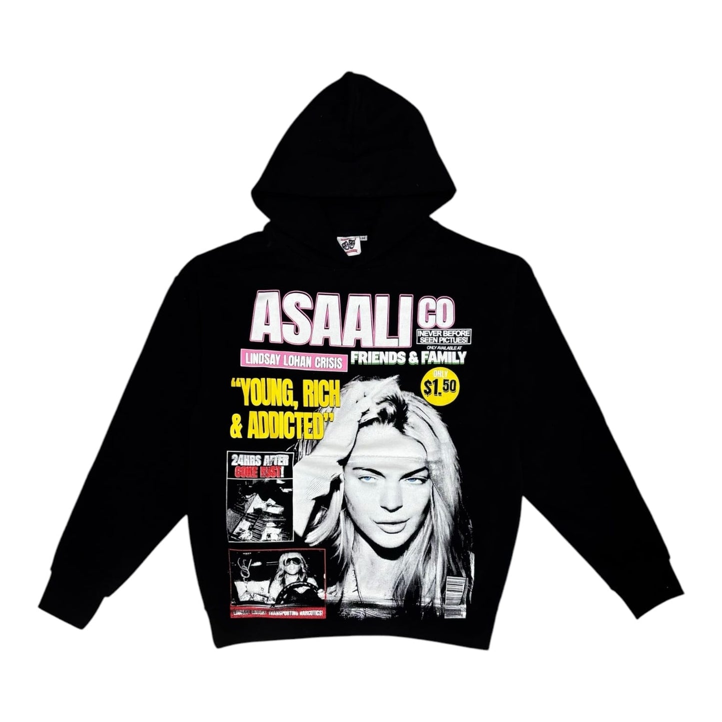 FNF X ASAALI YOUNG RICH & ADDICTED HOODIE