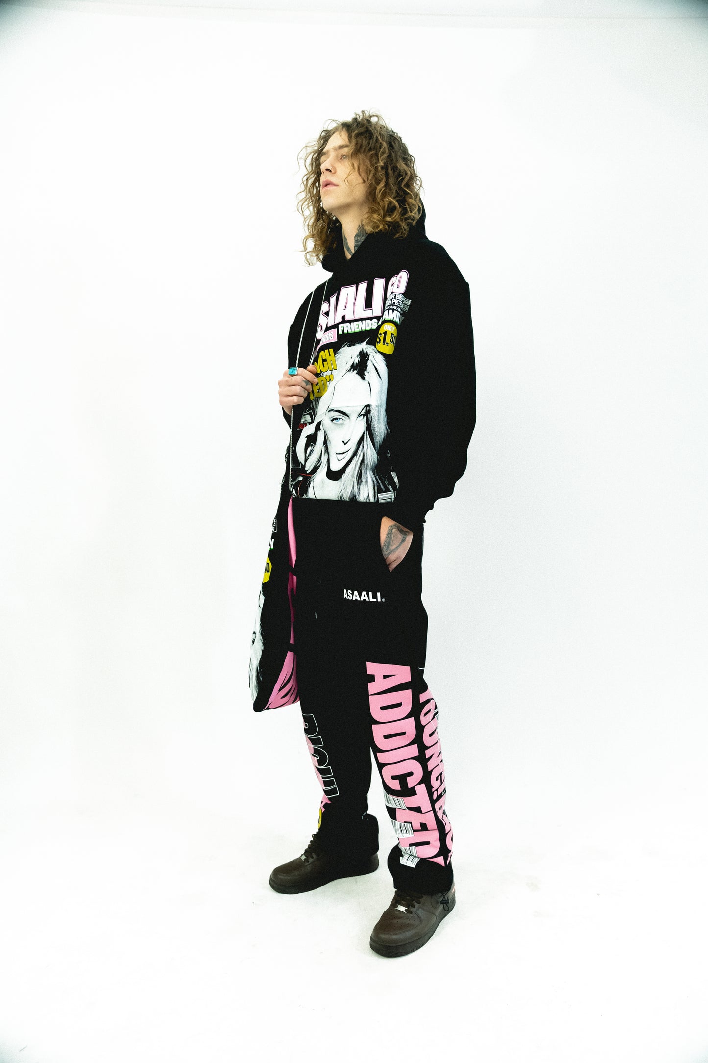 FNF X ASAALI YOUNG RICH & ADDICTED HOODIE