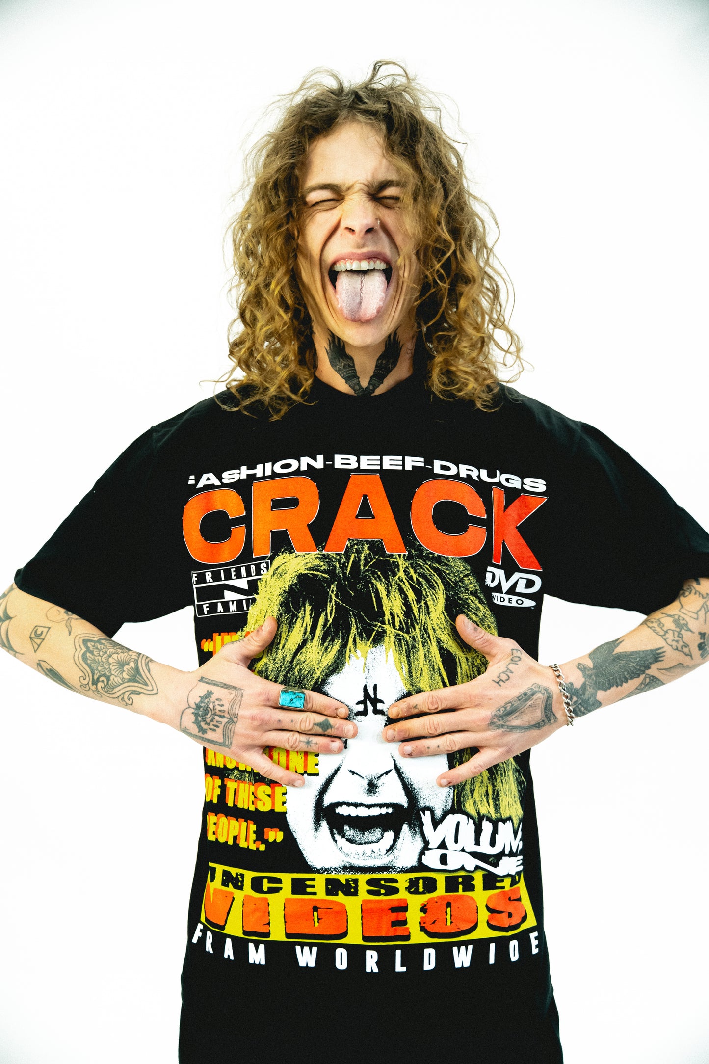 OZZY OSBOURNE CRACK DVD T SHIRT