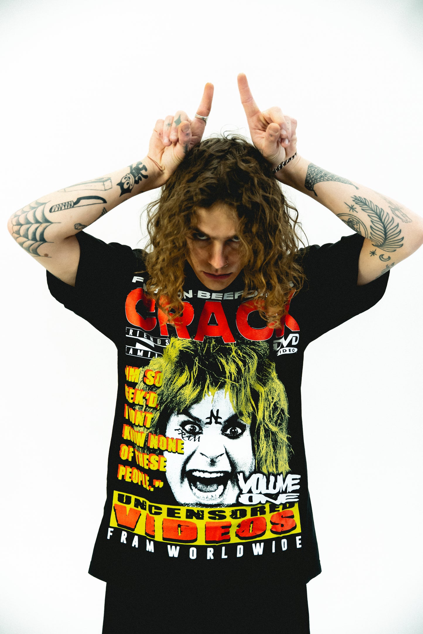 OZZY OSBOURNE CRACK DVD T SHIRT