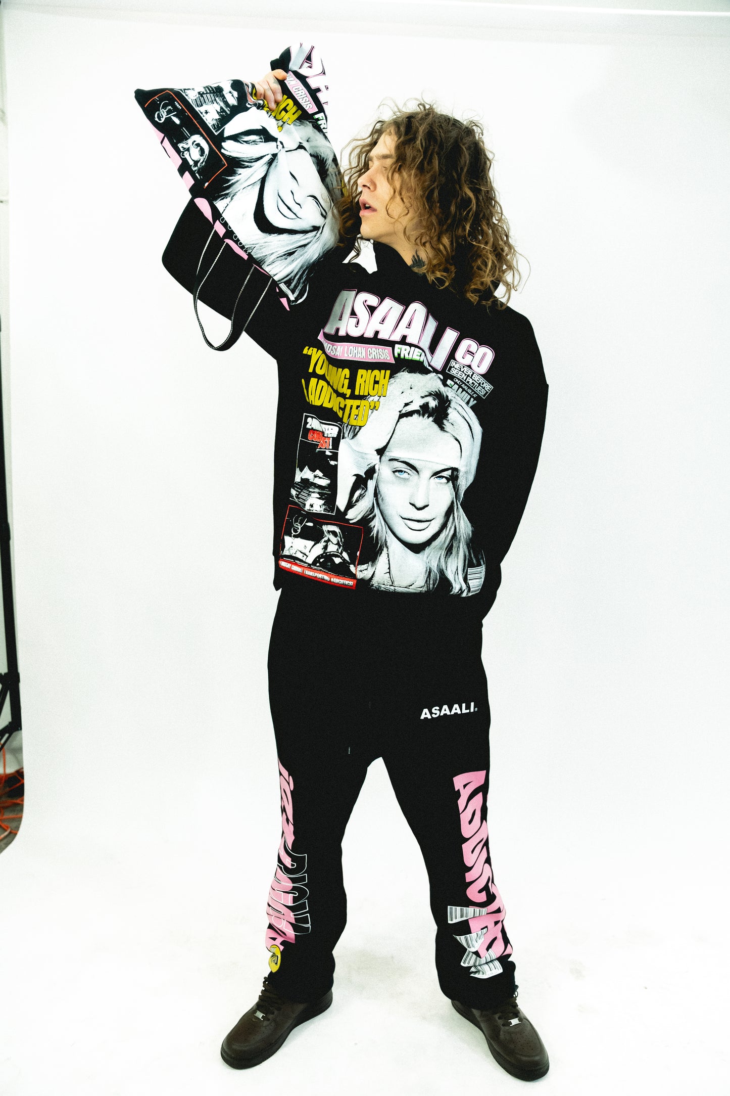 FNF X ASAALI YOUNG RICH & ADDICTED HOODIE