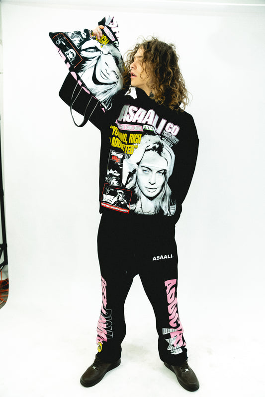FNF X ASAALI YOUNG RICH & ADDICTED HOODIE